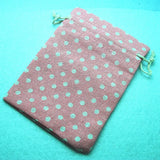 10pcs Dotted Pouch 10x14mm Jewelry Beads Collection Bag