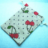 10pcs Jewelry Bags Women Pouches 10x14mm Size Plant Flower Leaf Cactus Designs