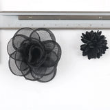 10pcs Chiffon Rose Flower DIY Crafts Hairpin Clothing Sewing Accessories