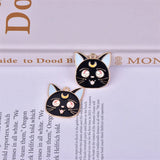 10pcs Moon Cats Charms Pendant for DIY Jewelry Making