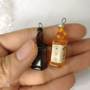 10pcs 3D Drink Charms Earring Keychain Jewelry Phone Case DIY