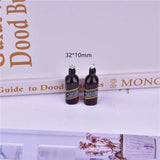 10pcs 3D Beer Bottle Resin Charms for Jewelry Making