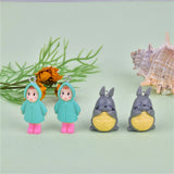 10pcs Cartoon Girl Cat Resin Charms DIY Earring Keychain Jewelry Making
