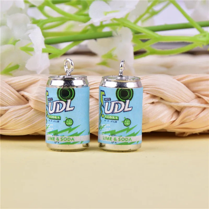 10pcs Colorful U D L Alcohol Resin Charms DIY Earring Making