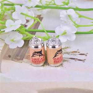 10pcs 3D Shark Beer Bottle Resin Charms for Jewelry Making