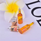 10pcs 3D Shark Beer Bottle Resin Charms for Jewelry Making