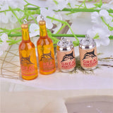 10pcs 3D Shark Beer Bottle Resin Charms for Jewelry Making