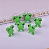 10pcs 3D Frog Resin Charms Pendant for DIY Jewelry Making