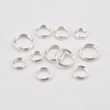 10pcs 925 Silver Double Open Jump Rings Split Rings for Jewelry Making