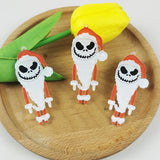 10pcs Acrylic Santa Claus Earring Charms DIY Christmas Halloween Keychain