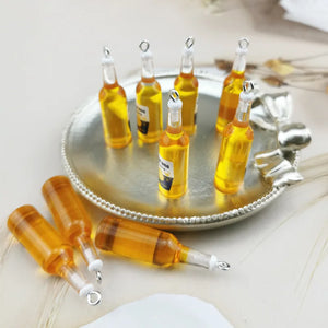 10pcs Beer Bottle Resin Earring Charms, Keychain Pendant Phone Charm