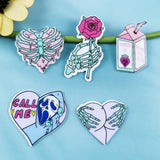 10pcs/pack Milk Acrylic Charms Gothic Pendant DIY Keychain Dangel