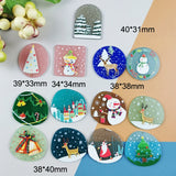 10pcs Christmas Tree Deer Charms for DIY Earring Making