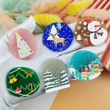 10pcs Christmas Tree Deer Charms for DIY Earring Making