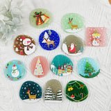 10pcs Christmas Tree Deer Charms for DIY Earring Making