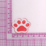 10pcs Clear Acrylic Bear Cat Paw Earring Charms Animal Claw Pendant DIY Jewelry