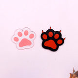 10pcs Clear Acrylic Bear Cat Paw Earring Charms Animal Claw Pendant DIY Jewelry