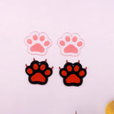10pcs Clear Acrylic Bear Cat Paw Earring Charms Animal Claw Pendant DIY Jewelry