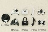 10pcs Enamel Charms Metal Pendant Earring DIY Jewelry