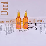 10pcs Coconut Tree Alcohol Charms Earring Keychain DIY
