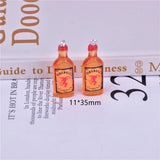 10pcs Coconut Tree Alcohol Charms Earring Keychain DIY