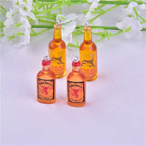 10pcs Coconut Tree Alcohol Charms Earring Keychain DIY
