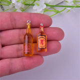 10pcs Coconut Tree Alcohol Charms Earring Keychain DIY