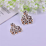 10pcs/pack Cowboy Leopard Heart Acrylic Charms for Jewelry Making DIY