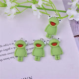 10pcs Frog Cartoon Charms for DIY Jewelry Making