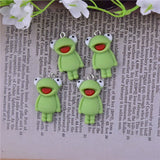 10pcs Frog Cartoon Charms for DIY Jewelry Making