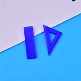 10pcs Triangle Arcylic Ruler Charms DIY Earring Keychain Jewelry Making