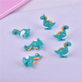 10pcs Dinosaur Resin Charms for DIY Jewelry Making Bulk Accessory 27*12mm