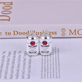 10pcs Drink Alcohol Charms for DIY Earring Keychain Making