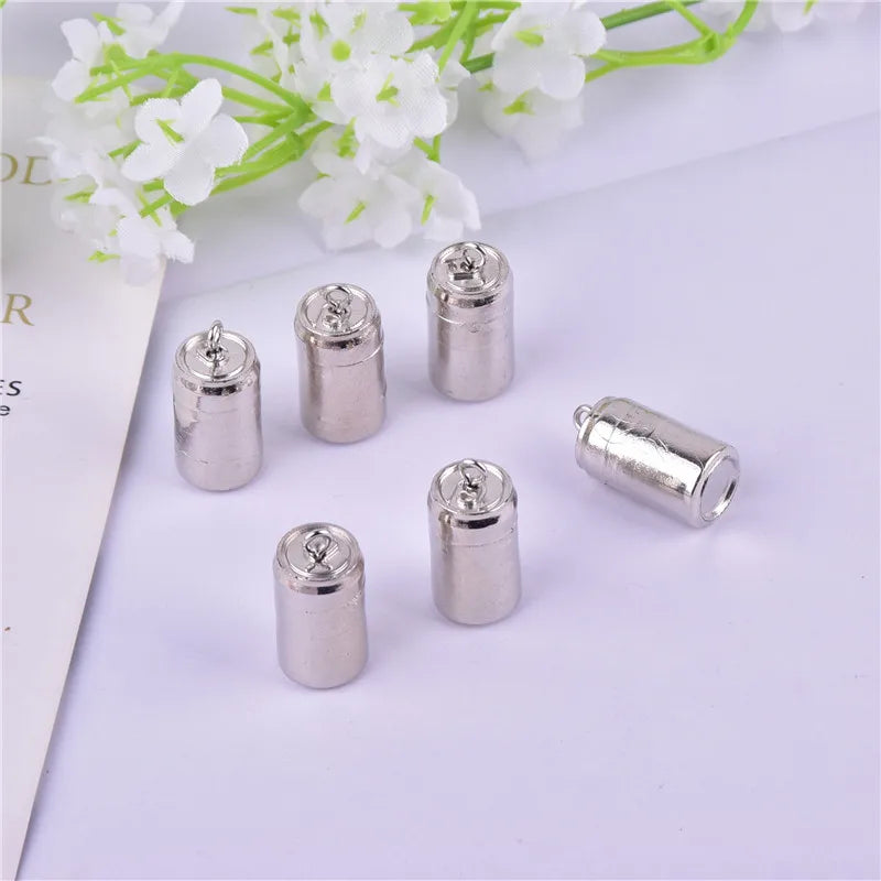 10pcs/pack Alcohol Cans Charms Pendant for DIY Earring Keychain