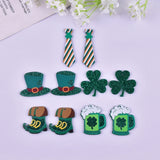 10pcs/pack Irish St. Parker's Acrylic Charms for Jewelry Making