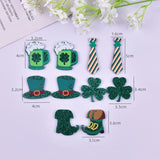 10pcs/pack Irish St. Parker's Acrylic Charms for Jewelry Making