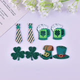 10pcs/pack Irish St. Parker's Acrylic Charms for Jewelry Making