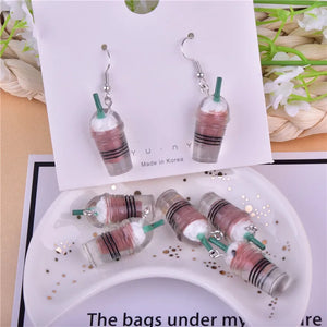10pcs Frappuccino Drink Resin Charms for DIY Earrings Keychain Bracelet