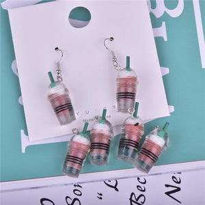 10pcs Frappuccino Resin Charms for DIY Earring Keychain