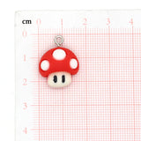 10pcs Mushroom Resin Charms for Jewelry Making DIY