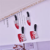 10pcs Halloween Bloody Arcylic Charms for DIY Earring Keychain Making