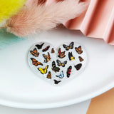 10pcs Heart Butterfly Sunset Acrylic Charms for DIY Jewelry Making Keychain
