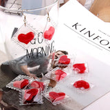 10pcs Heart Candy Charms DIY Craft Bracelet Earring Jewelry Finding