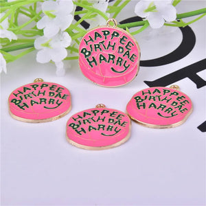 10pcs Letter Happy Birthday Metal Charms for Jewelry Making