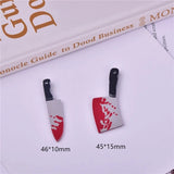 10pcs Little Blood Acrylic Charms for DIY Earring Keychain Halloween Decor