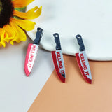 10pcs Little Blood Acrylic Charms for DIY Earring Keychain Halloween Decor