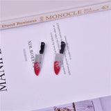10pcs Little Blood Acrylic Charms for DIY Earring Keychain Halloween Decor
