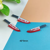10pcs Little Blood Acrylic Charms for DIY Earring Keychain Halloween Decor