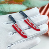 10pcs Little Blood Acrylic Charms for DIY Earring Keychain Halloween Decor
