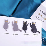 10pcs Cute Cat Earring Charms for DIY Jewelry Making